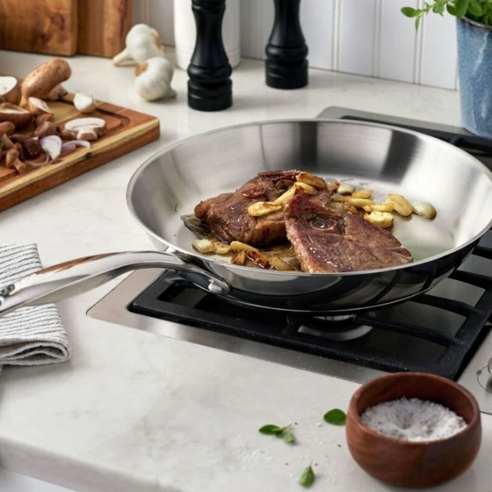 Henckels Aragon Stainless Steel 12" Fry Pan